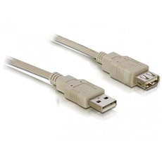 Delock USB 2.0 hosszabbító kábel A/A 3 m bézs
