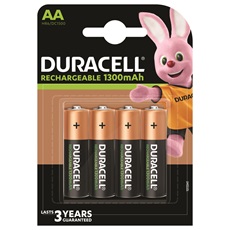 Duracell 4db AA 1300 ujratoltheto elem