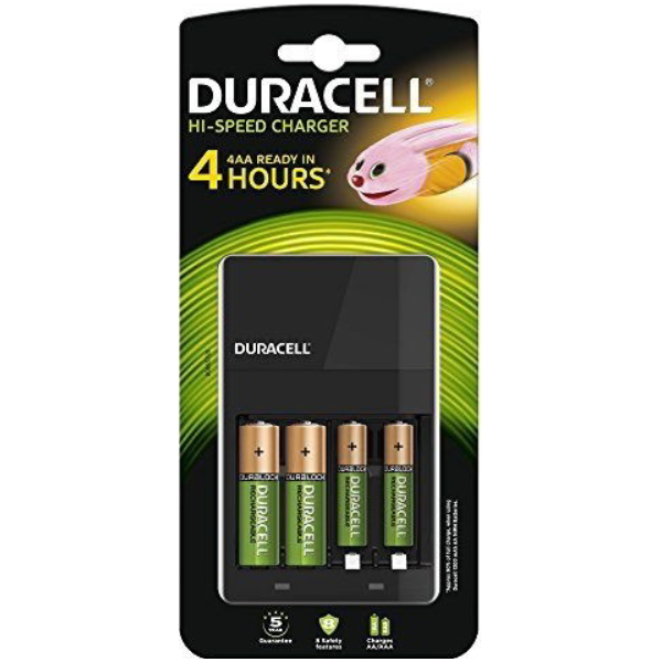 Duracell CEF14 töltő+2db AA 2db AAA