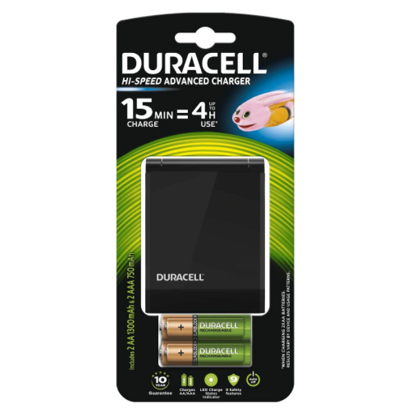 Duracell CEF27 töltő +2db AA 2db AAA