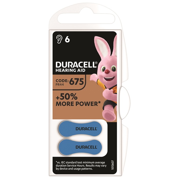 Duracell DA675 6db elem hallók