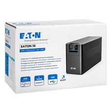 EATON UPS 5E900UD, 5e Gen2, USB DIN, 900VA/480W, Input: Schuko, Output: 2xDIN, Line-interaktív szünetmentes, AVR, torony