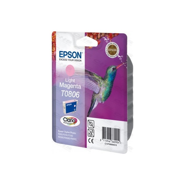 EPSON Tintapatron Singlepack Light Magenta T0806 Claria Photographic Ink