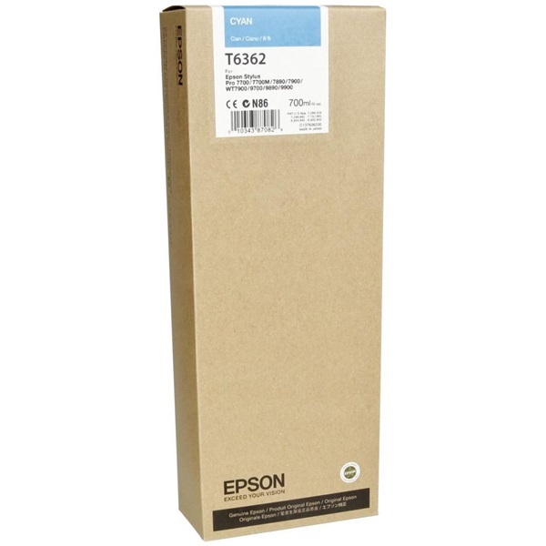 EPSON Tintapatron Cyan T636200 UltraChrome HDR 700 ml