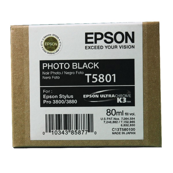 EPSON Tintapatron Photo Black T580100