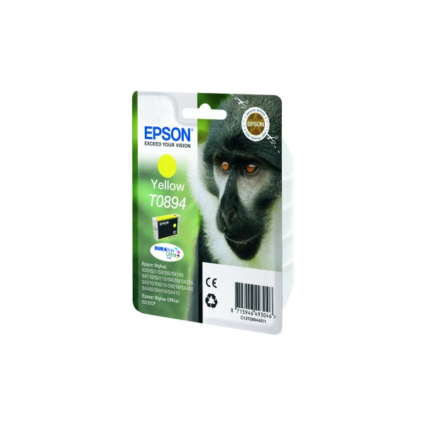 EPSON Tintapatron Singlepack Yellow T0894 DURABrite Ultra Ink