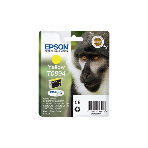 EPSON Tintapatron Singlepack Yellow T0894 DURABrite Ultra Ink