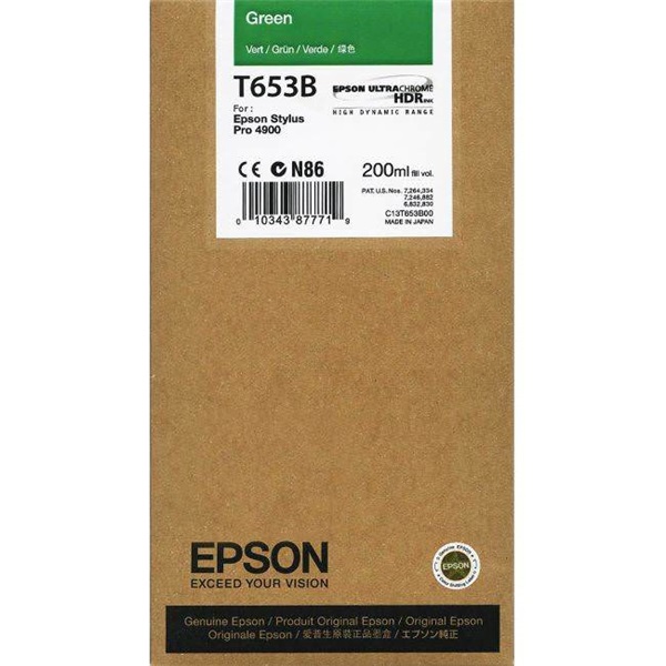EPSON Tintapatron T653B Green Ink Cartridge (200ml)