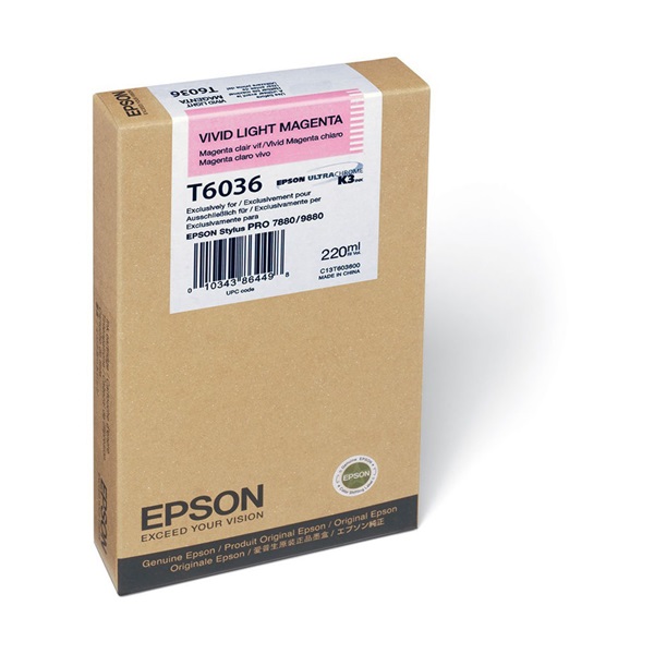 EPSON Tintapatron Vivid Light Magenta T603600 220 ml