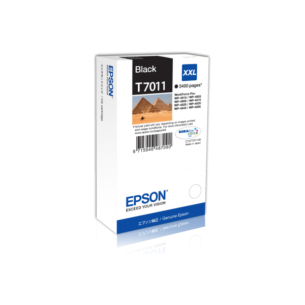 EPSON Tintapatron Ink Cartridge XXL Black 3.4k