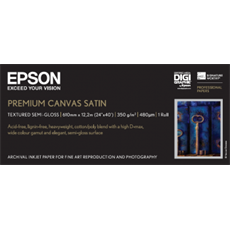 EPSON Premium Canvas Satin, 24" x 12,2 m, 350g/m2