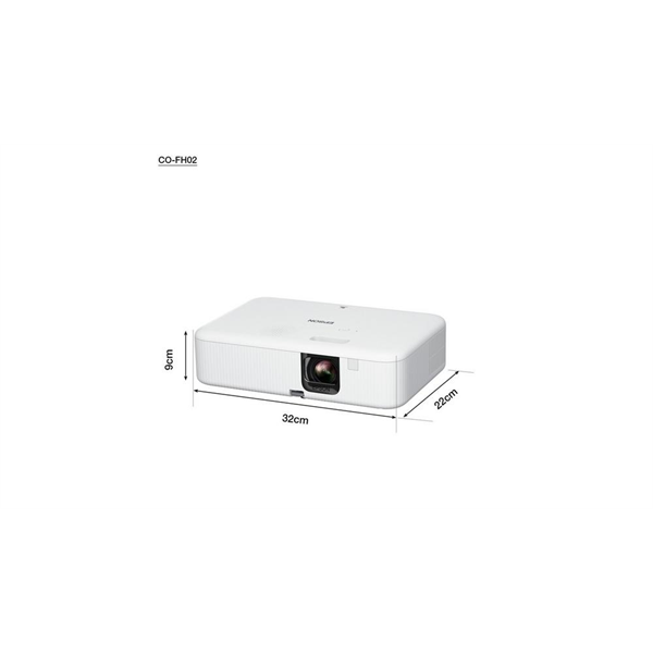 EPSON Projektor - CO-FH02 (3LCD, 1920x1080 (Full HD), 16:9, 3000 AL, 16 000:1, HDMI/USB/Android TV)