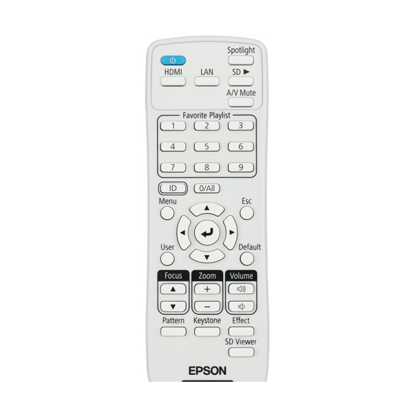 EPSON Projektor - LightScene EV-115 (3LCD, 1280x800 (WXGA), 2200 AL, 2 500 000:1, USB/LAN/WiFi/HDMI/SD Card)