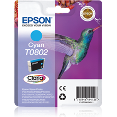 EPSON Tintapatron Singlepack Cyan T0802 Claria Photographic Ink
