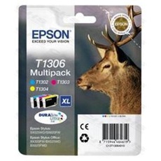 EPSON Tintapatron szett Multipack 3-színű T1306 DURABrite Ultra Ink (CMY)