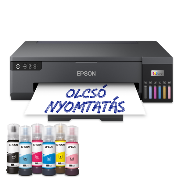EPSON Tintasugaras fotónyomtató - EcoTank L18050 (A3+, színes, 5760x1440 DPI, 22 lap/perc, USB/WIFI)