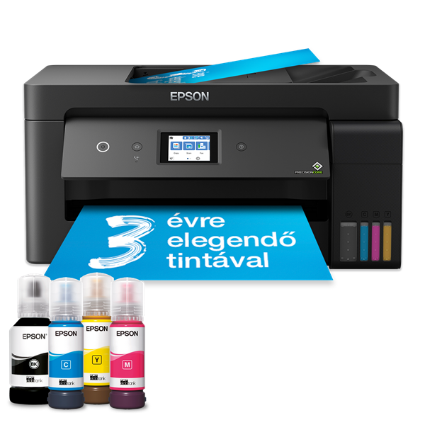 EPSON Tintasugaras nyomtató - EcoTank L14150 (A3+, MFP, színes, 4800x1200 DPI, 38 lap/perc, USB/LAN/Wifi)