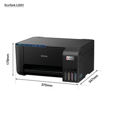EPSON Tintasugaras nyomtató - EcoTank L3251 (A4, MFP, színes, 5760x1440 DPI, 33 lap/perc, USB/Wifi/Wifi direct)