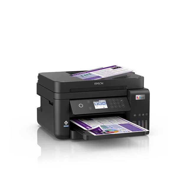 EPSON Tintasugaras nyomtató - EcoTank L6270 (A4, MFP, színes,4800x1200 DPI, 33 lap/perc, duplex, ADF, USB/LAN/Wifi)