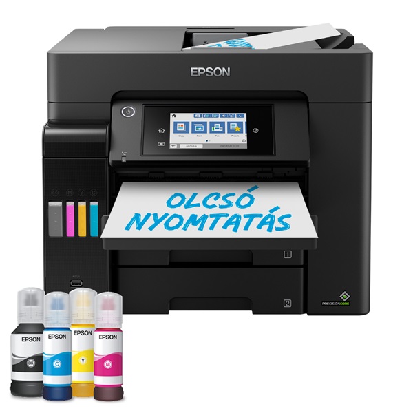 EPSON Tintasugaras nyomtató - EcoTank L6570 (A4, MFP, színes, 4800x2400 DPI, 32 lap/perc, USB/LAN/Wifi)