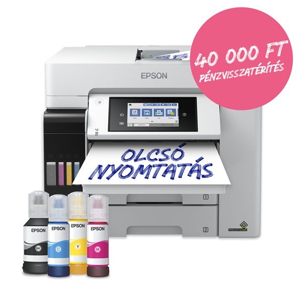 EPSON Tintasugaras nyomtató - EcoTank L6580 (A4, MFP, színes, 4800x2400 DPI, 32 lap/perc, USB/LAN/Wifi)