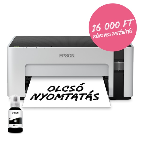 EPSON Tintasugaras nyomtató - EcoTank M1100 (A4, 1440x720 DPI, 32 lap/perc, USB)