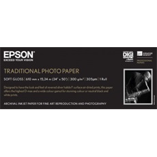 EPSON Traditional Photo Paper, 24" x 15 m