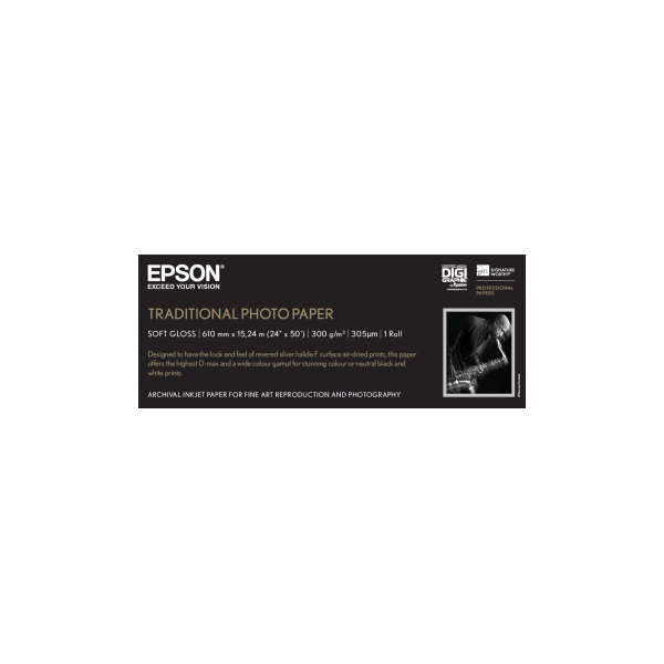 EPSON Traditional Photo Paper, 24" x 15 m