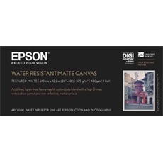 EPSON WaterResistant Matte Canvas Roll, 24" x 12,2 m, 375g/m2