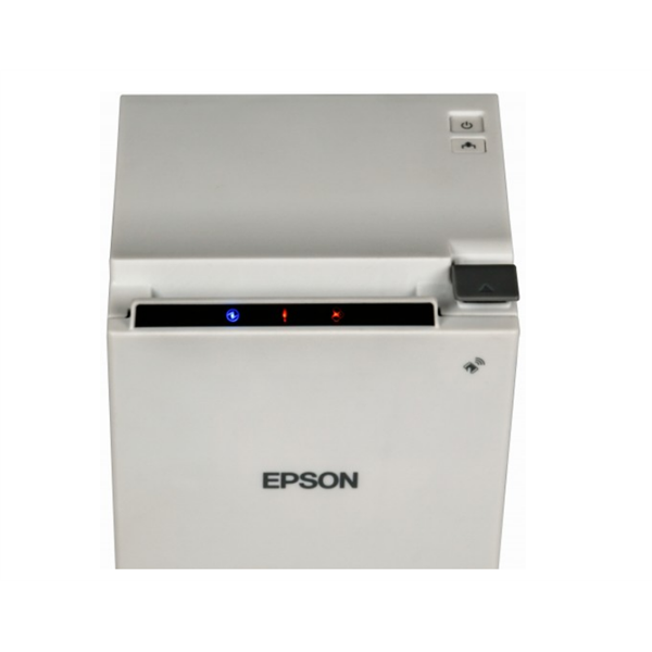 Epson Blokknyomtató - TM-M30 (121B0) (200mm/s, 203dpi, 80mm, USB/LAN, fehér)