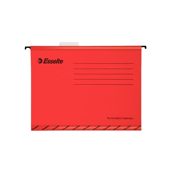 ESSELTE Függőmappa, újrahasznosított karton, A4,"Classic", piros