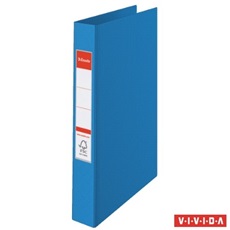 ESSELTE Gyűrűs könyv, 4 gyűrű, 42 mm, A4, PP, "Standard", Vivida kék