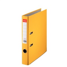 ESSELTE Iratrendező, 50 mm, A4, PP/karton, élvédő sínnel,"Economy", sárga