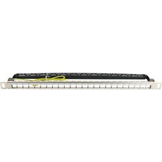 EXCEL Patch Panel Moduláris 24 portos 0.5U, ezüst