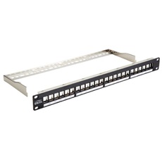 EXCEL Patch Panel Moduláris 24 portos 1U, fekete