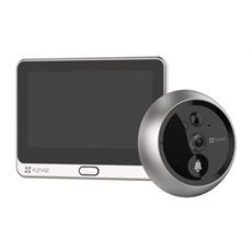 EZVIZ DP2C beltéri WiFi-s ajtócsengő 155° kamerával, 1080p, PIR mozgásérzékelés, 4.3" kijelző, microSD (256GB)