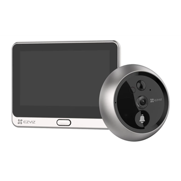 EZVIZ Beltéri WiFi-s ajtócsengő 155° kamerával DP2C, 1080p, PIR mozgásérzékelés, 4.3" kijelző, microSD (256GB)