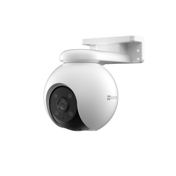 EZVIZ H8 PRO 3K kültéri kamera, színes éjszakai látás, 360°-os panoráma lefedettség, automatikus követés mikroSD 512GB