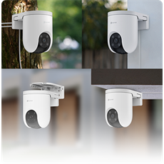 EZVIZ H8c 4K 8MP, kültéri kamera, 360° panorám és színes éjszakai látás, alakérzékelés, zoom követés, kétirányú beszéd