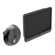 EZVIZ HP4 kültéri vezeték nélküli ajtócsengő,  4,3" színes képátmérő, kétirányú video hívás, csengő, 4600 mAh, 512G