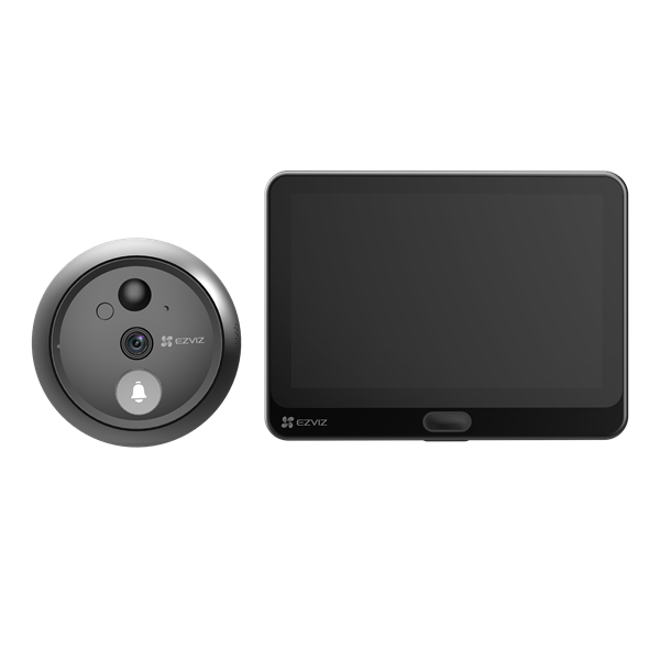 EZVIZ HP4 kültéri vezeték nélküli ajtócsengő,  4,3" színes képátmérő, kétirányú video hívás, csengő, 4600 mAh, 512G