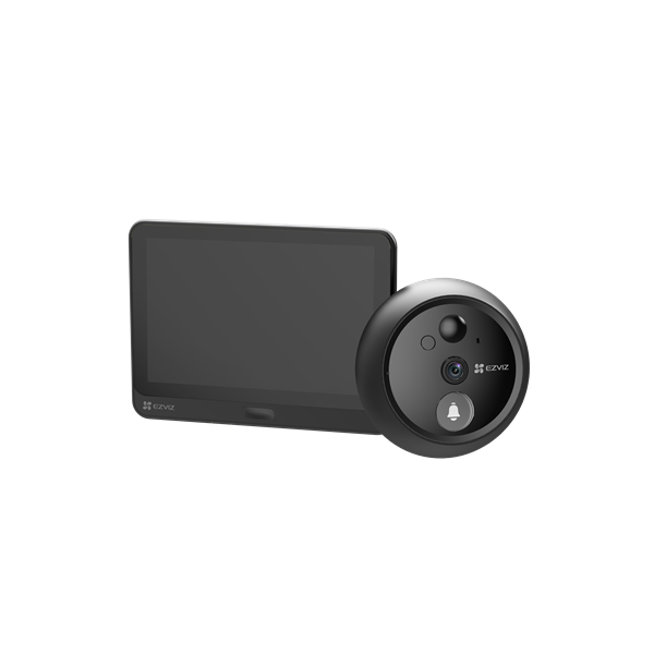 EZVIZ HP4 kültéri vezeték nélküli ajtócsengő,  4,3" színes képátmérő, kétirányú video hívás, csengő, 4600 mAh, 512G