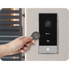 EZVIZ HP5 színes video kaputelefon, 7 hüvelykes átmérő, távoli nyitás, 2 vezeték, beépített csengő, kétirányú beszéd