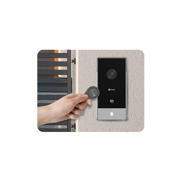EZVIZ HP5 színes video kaputelefon, 7 hüvelykes átmérő, távoli nyitás, 2 vezeték, beépített csengő, kétirányú beszéd