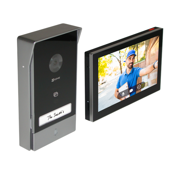 EZVIZ HP7 kültéri színes video kaputelefon, távoli ajtónyitás,inteligens mozgásérzékelés, több csengőhang, mikroSB 512GB