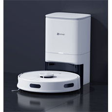 EZVIZ RE4 Plus Smart robotporszívó dokkolóval felmosó funkcióval, 45W 4000Pa, üzemidő 240 perc háziállat szőreltávolítás