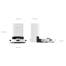 EZVIZ RE4 Plus Smart robotporszívó dokkolóval felmosó funkcióval, 45W 4000Pa, üzemidő 240 perc háziállat szőreltávolítás