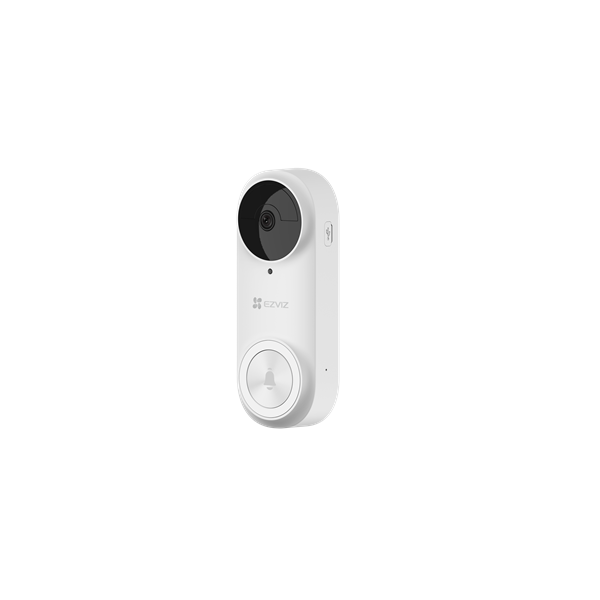 EZVIZ DB2, videós ajtócsengő készlet, 2K, 3MP, 176° kamerával,  WiFi, 5200mAh akku, PIR, IR, H.265, riasztó funkció