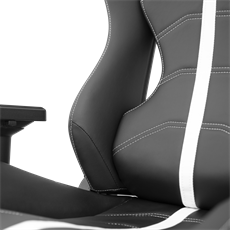 Eshark TOKUGAWA gamer szék, fekete-fehér