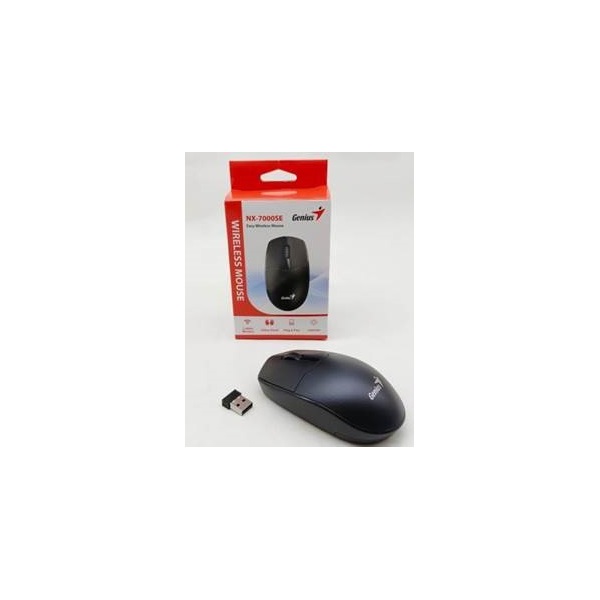 GENIUS Vezeték nélküli egér NX-7000 SE, USB, 1200dpi, BlueEye, Fekete